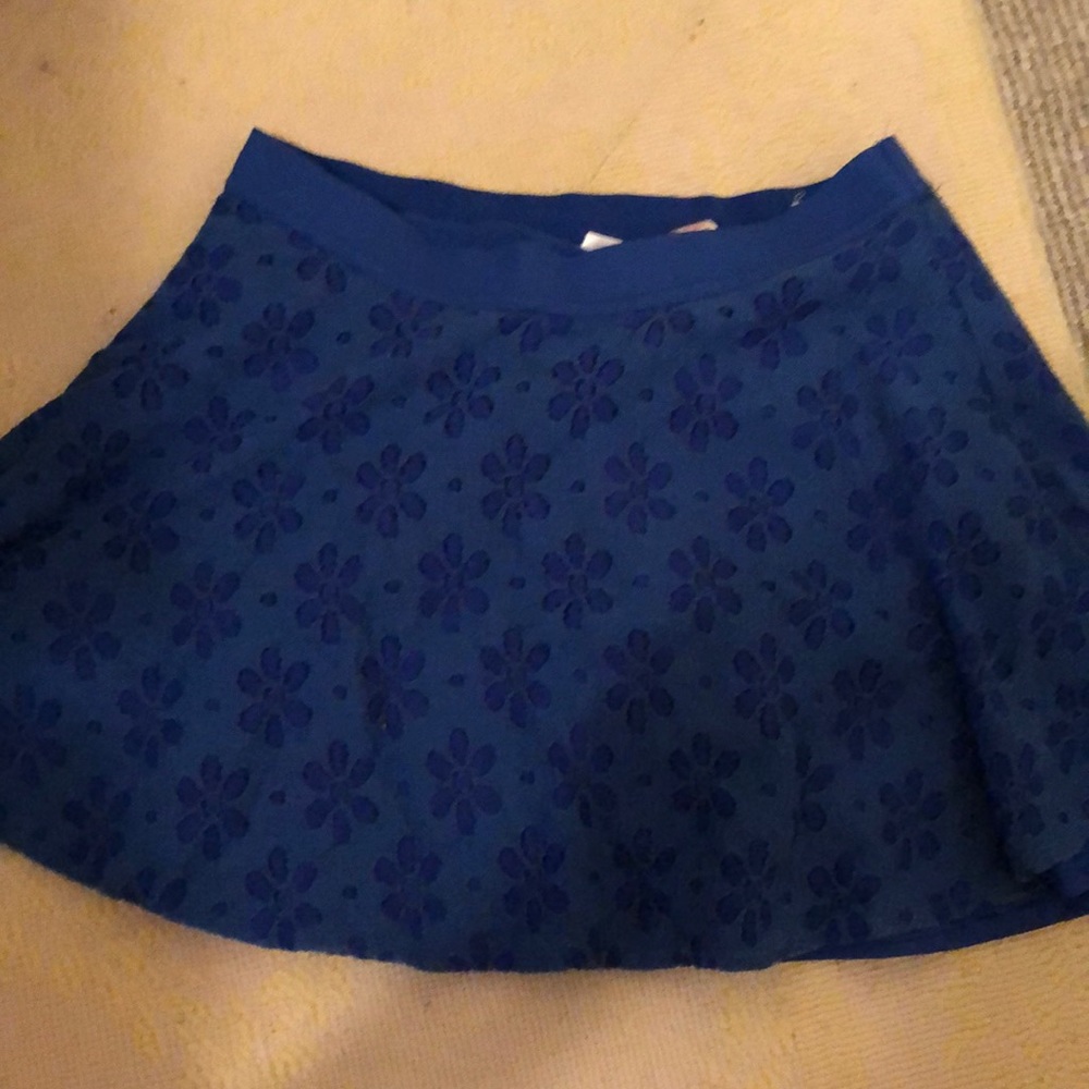 Blue floral Justice Skort